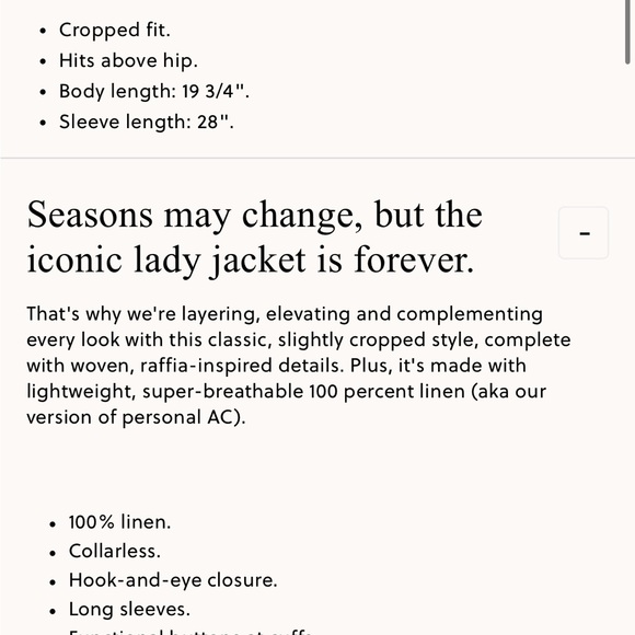 J. Crew Cream Blazer with Trim - Picture 2 of 4